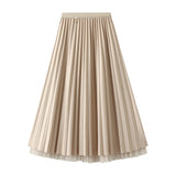 Fongt Wear 100-Fold Skirt Half Body Autumn And Winter Large-Size A Skirt 2025 New Belly Skirt D1802