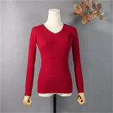 New 2022 Pullovers Skinny Chic Minimalist Bottoming Pink Tops Winter Spring Multi 9 Colors Women's Sweaters