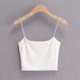 New INS Short Slim U-Collar Double Belt Suspender Tight Sexy Elastic Blouse Girl-Outfit