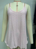 / Summer 2024 New Solid Color Round Collared Sleeveless Sling Vest Top-Outfit