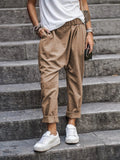 Color Harem Pants Casual Elastic High Waist