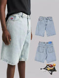 Y2K Bigboy Shortformen Street Clothing Embroidered Cowboy-Outfit
