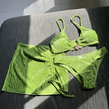 New Summer Small Freshness In Wind Three-Piece Swimsuit Bikini