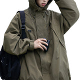 Fongt Spring And Autumn Winter Overalls Hooded Function Trend Brand Thin Coat Jacket Loose-Outfit
