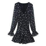 Fongt Women's Clothing 2025 Spring New Women's Wide Swing Bow Dress