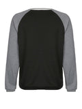 Patchwork Striped Crew Sweatshirt-Outfit