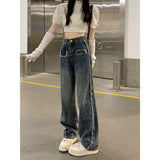 Fongt 2024 New Loose Straight Leg Pants Mop The Floor-Outfit