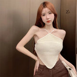 Fongt Girls Hanging Neck Sexy Small Sling Vest Women Wearing Summer Beauty Back Pure Desire Inside A Short