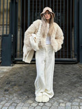 Faux Fur Fringe Coat-Outfit