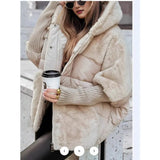 Fongt Hot Autumn And Winter Women's Loose New Splicing Cotton Jacket
