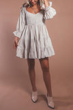 Gingham Babydoll Dress 703-1-Outfit