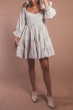 Gingham Babydoll Dress 703-0-Outfit