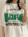 Blurred Letter Graphic Tee-Outfit