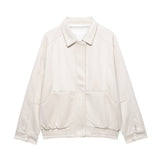 Fongt 2025 Fashion Clip Velvet Texture Loose Flying Jacket Women A6
