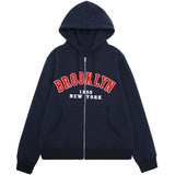Style Lazy Cardigan Hoodie 2024 Spring And Autumn Oversize Zipper Jacket Couple Style-Outfit