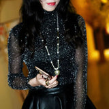 Sleeve Transparent Shining Elegant
