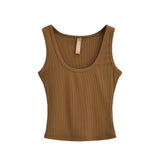 Trend Women's Wear In Summer Sexy Spicy Girls Wide-Edged Threaded Cotton Vest Slim And Slim Bottom Suspender-Outfit