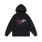 Rainbow Gradient Letter Tiger Head Printing Ins Trendy Sweater Trousers Jogging Suit-Outfit