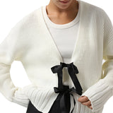 Fongt 2024 Women's French Bow Sweater