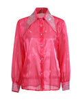 Fongt Temperament Commuting Blouse 2025 Autumn New Collar Collar Drilled Single Buckle Repair Slim Thin Shirt Female Tide