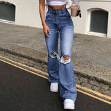 Denim Wide-leg Pants-Outfit