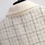 Plaid Imitation Mink Vest Coats Women Slim Vintage Sleeveless Sweater Crop Tops Spring Fall Chic Knitted Waistcoats