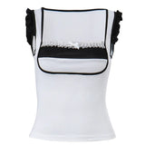Fongt New Women's Ins Spice Lace Color Slim Slim Short