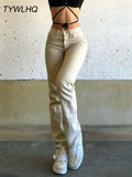 Boyfriend Jeans Women High Waist Fashion Khaki Baggy Jeans Denim Pants Casual Trousers Female Vintage Streetwear Mom