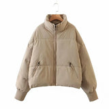 Hot Style Cotton Clothes Female Ins Loose Thin Warm Bread Clothes Short Lazy Wind Down Cotton Clothes Winter-Outfit