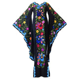 Long Bohemian Batwing Sleeve Printed