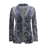 Hot Style Autumn / Winter 2023 Sexy Snake Leopard Print Long Sleeve Jacket Women's LQ6690-Outfit