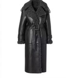 Fongt Women's Clothing Explosion Pure Fashion Street Collar Fur Warm Coat Long Short