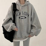 Vintage Letter Printed Oversized Hoodie-Outfit