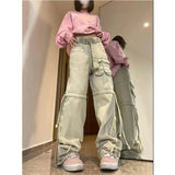 Function Pocket Boyfriend Cargo Jeans-Outfit