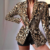 Fongt New Casual Print Fashion Small Suit Women's Suit