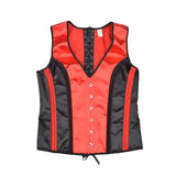 Fongt Color Butt Red Black Vest Men's Body Shape