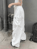 High Waist Pocket Cargo Pants-Outfit
