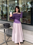 Fongt Xixi 2025 Spring New Temperament Commute High-Waisted Half-Body Skirt A Folding A-Word Skirt 85112