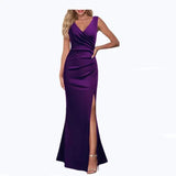 Summer Dress Women Elegant Long Dress for Women Deep V Neck Ankle Length Evening Party Dresses Female Vestidos De