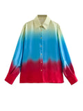 Spring Tie-Dye Printed Fashion Leisure Long-Sleeved Shirt-Outfit