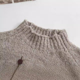 Autumn New Beaded Sweaters With Loose Semi-High Necks 01957101706-Outfit
