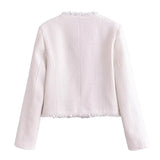 New Tricolor Woolen Fashionable Jacket 57083817-Outfit
