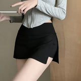 Women's Bodycon Skirt Summer Korean Version Solid Colour Sexy Skirt-Outfit