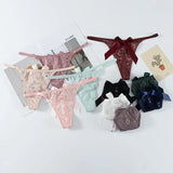 Lace Sexy Thong Women's Back Hot Bow Bikini Low-Waisted Breathable