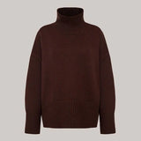 Women's Turtleneck Sweater Oversize Solid Long Batwing Sleeve Female Pullover Jumper 2021 Autumn Winer Ladies