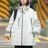 Fongt Function Storm Jacket Female Spring And Autumn Outdoor Jacket 2023 New Waterproof Windproof Rest Sports Jacket-Outfit