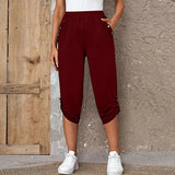 Summer Fashion Casual Cropped Trousers With