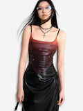 Faux Leather Midi