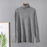 Turtle Neck Cashmere Winter Sweater Women 2021 Elegant Thick Warm Female Knitted Pullover Loose Basic Knitwear