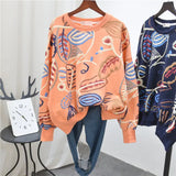 Oversized Cotton Shirt Long Sleeve Personality Hole